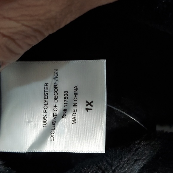 NWOT Disney Mickey Mouse Fleece Hoodie with Side Mockery Mouse Insignia 1X #403 - Picture 7 of 8